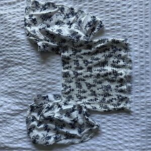 Floral Smocked Crop Top